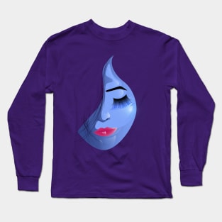 girl semi face Long Sleeve T-Shirt